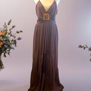 Cut out slip maxi dress boho wedding romantic